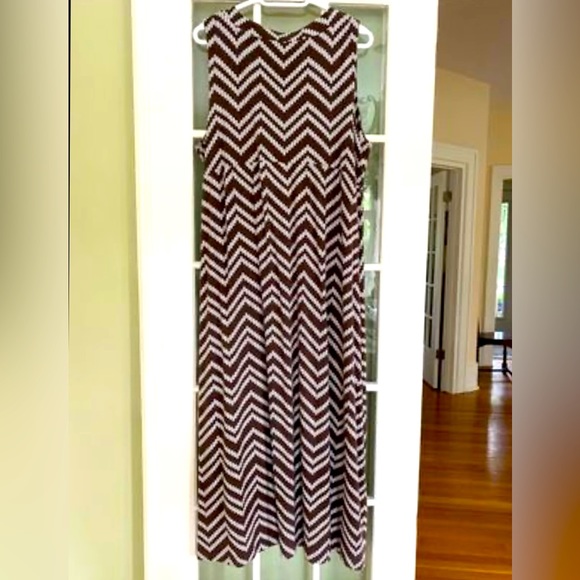 Chico’s Maxi Dress, Wood Beaded Neckline, Sz L/XL - Picture 4 of 5